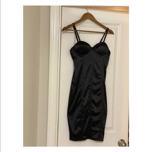 Black Satin Dress